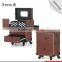 Hot Selling Professional Cosmetic Rolling PVC Trolley Case 360 Degree Makeup Case With Wheels