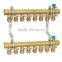 bleed radiant heat PEX manifoldsbrass 5 branch