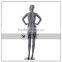Matte Pewter Clear Plastic Female Mannequins Full Figure
