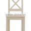 RCH-4281 Wooden White Cross Back Dining Chair CRW Furniture