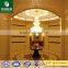 New Crema marfil marble roman roumd column pillar with tan brown cap and base