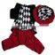 Wholesale poker magician cosplay jumpsuit for pet dog on halloween