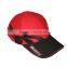 High quality red button hook and loop back soft baseball caps flames baseball cap