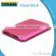 2 USB power bank Aluminum case mobile charger Ultra thin design 3000mah battery power bank