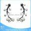 ZS20085 surgical steel wholesale stick earrings factory funky pearl stud earrings