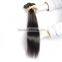 Factory Wholesale Unprocessed Brazilian Human Hair Extension, Remy Straight Natural Black Hair Weaving
