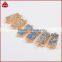 Natural Agate Titanium Druzy Bar Connector Gold Plated