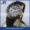 Top quality leather watch men stainless steel back water resistant watch for vogue watch men japan movt watches