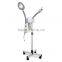 Adjustable 2in1 Aromatherapy Facial Steamer Rolling Base Multifunctional And 5 Diopter LED Magnifying Lamp 15X