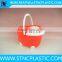 newest mix color squeezer plastic mop bucket with wheels