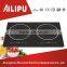 Metal housing and built-in 2 burners induction cooker/dual hotplate induction cooktop