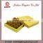 Jinhua Supplier Gold Rectangular Handmade Paper Chocolate Gift Box with tray and Sleeve
