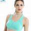 Custom womens crop tops, breathable seamless wireless womens yoga sports bra