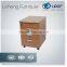 Office Furniture Three Drawer Wooden Mobile Filing Cabinet