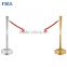 queue pole crowd control stanchion with corda for sale