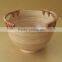 coiled bamboo bowl