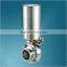 Stainless Steel 304 316l, Sanitary Tri clamp Butterfly Valve by Manual/ Pneumatic Actuated