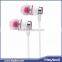 high Grade wire mobile earphone with microphone for mobile with RoHs CE FCC