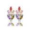 New arrival AAA zircon crystal hoop earings women accessories jewelry 2016