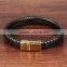 New Products 2016 Innovative Product Male Leather Bracelet
