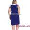 Plus Size Cross formal Colorblock Blue china girls photos without dress