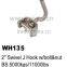WH135 2" Swivel J Hook w/bolt&nut for truck tie down