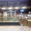 Bakery display cake refrigerated cabinet with marble base