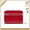 CW910-001-patent durable cowhide leather ladies red wallets for women bags