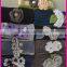 Hot sell 100% cotton knitted hair bands with flower for girl