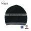 Custom Organic Bamboo Knitted Beanie Hat With Flat Embroidery
