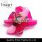 2015 Latest New Design Hot Selling Pink Flower Korean Cheap Crystal Rhinestone Brooch Quality Choice