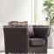 Leisure coffee color fabric sofa AL026