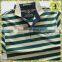 Mens Polo Collar Striped T Shirt With Customized Design
