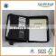 High quality PU leather A4 portfolio folder with zipper and calculator