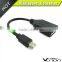 Mini DisplayPort male to DisplayPort Female Adapter in Black - 4K Resolution Ready
