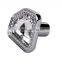 Morden zinc alloy small crystal cabinet knob dresser knobs