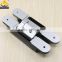 Zinc alloy and aluminium alloy 3d concealed hinge heavy duty for wooden doors