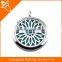 Aromatherapy diffuser locket custom tree stainless steel charms perfume pendant