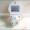 Hot Sell 16A/230V LCD Digital Timer Socket with European Plug