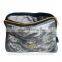 Gray Camo Pattern Tyvek Paper Zipper Portfolio With Pocket For iPad & Tablets 10"
