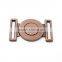 custom vintage metal alloy red copper dress buckle for lady