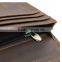 100% handmade bifold calf leather men wallet fashion genuine leather wallets