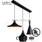 Free sample CE/UL listed Modern Unique black/white pendant lamp chandelier lighting