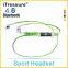 iTreasure Mobile Phone Use and 3.5mm Connectors bluetooth headphone neckband headset oem
