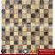 Imark Mixed Crackle Ceramic Glazed Mosaic Tile With Yellow Travertine Marble Mosaic Tile For Backsplash Tile