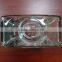 Food grade square 750ml sand blasted glass vodka fancy bottles