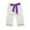 2016 Kaiyo wholesale kids pants children baby boutique wholesale stripe pants with bowknot belt panis picture