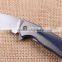 OEM Titanium alloy handle folding knife with D2 blade material