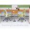 Hot sale 2 seat computer tesk workstation /partition office furniture office desk with three drawers foshan
