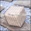 Square shape jute lining storage basket